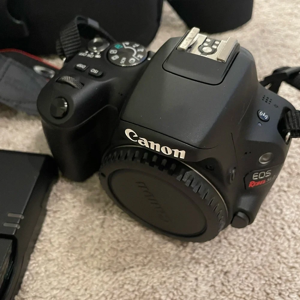 Canon Black Camera Bag with Accessories